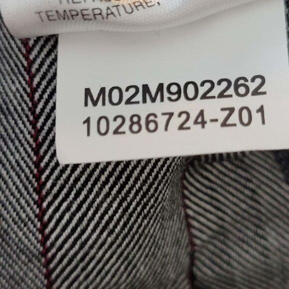 Anne Klein Stretch Career Wide Leg Pants Trousers Grey Pinstripes 14 - Picture 8 of 8